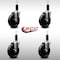 Service Caster 5'' SS Phenolic Wheel Swivel 1-1/8'' Expanding Stem Caster Set, 4PK SCC-SSEX20S514-PHS-118-4 - alternate 4